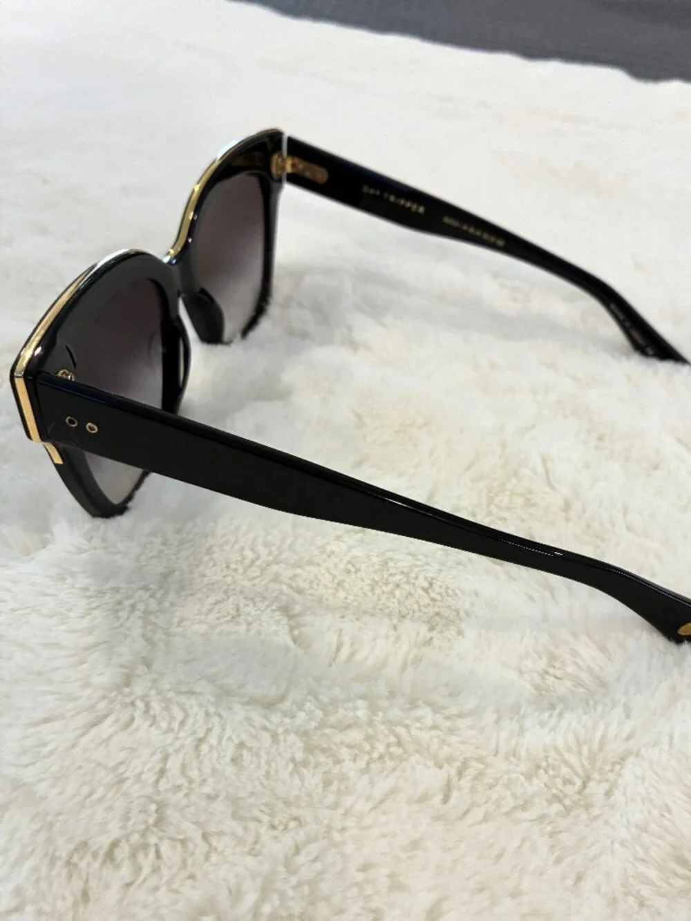 Dita DAY TRIPPER 22031-A Black/Gold Frame Sunglasses Grey Lens 55-20-145